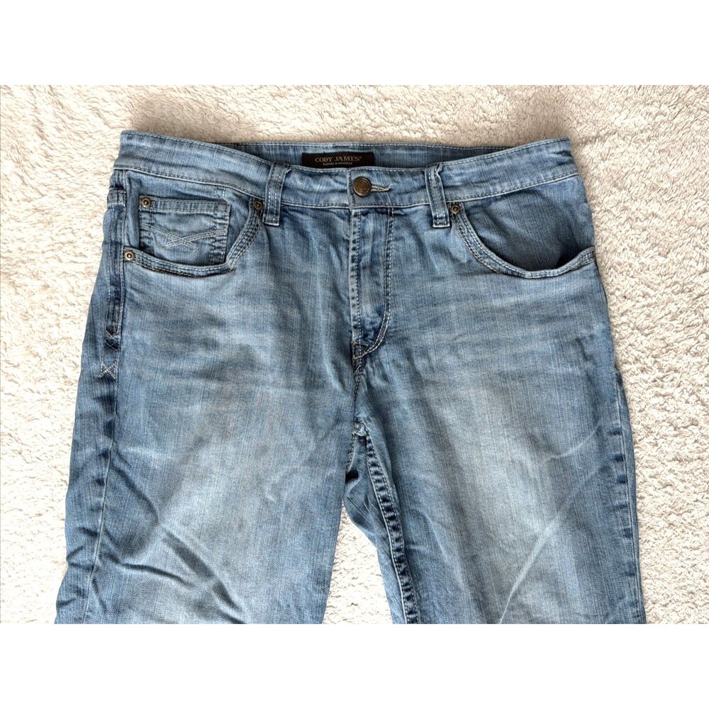 Cody James Jeans Size 34x30 Relaxed Boot Duke Mens Denim Blue - Picture 2 of 12